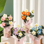 CrochetCreations Potted Sunflower Bouquet