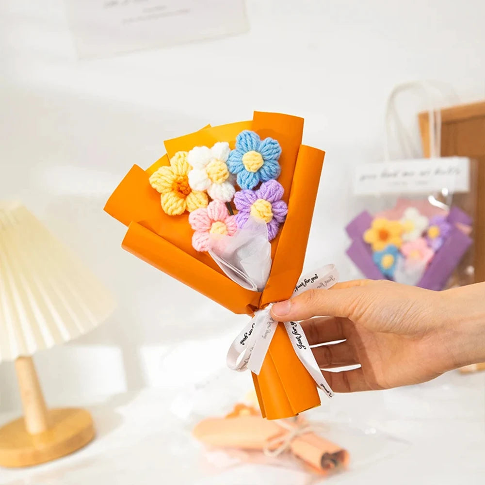 CrochetCreations Mini Sunflower Bouquet