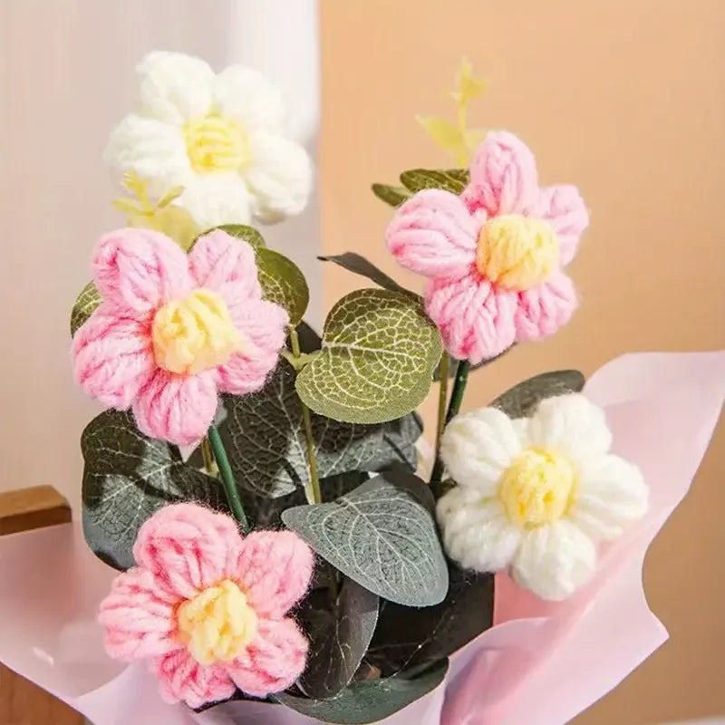 CrochetCreations Potted Sunflower Bouquet