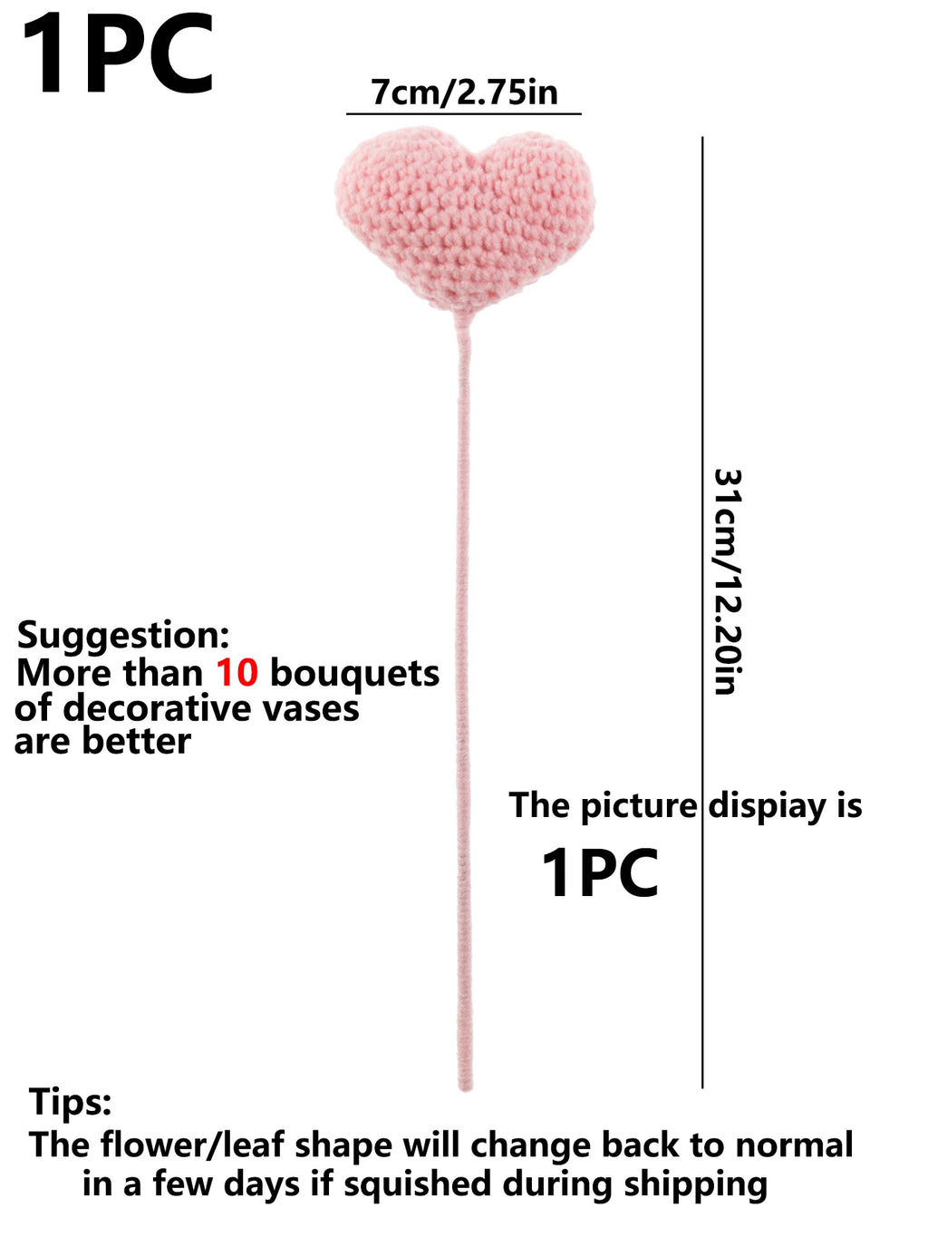 CrochetCreations Single Stem Flowers