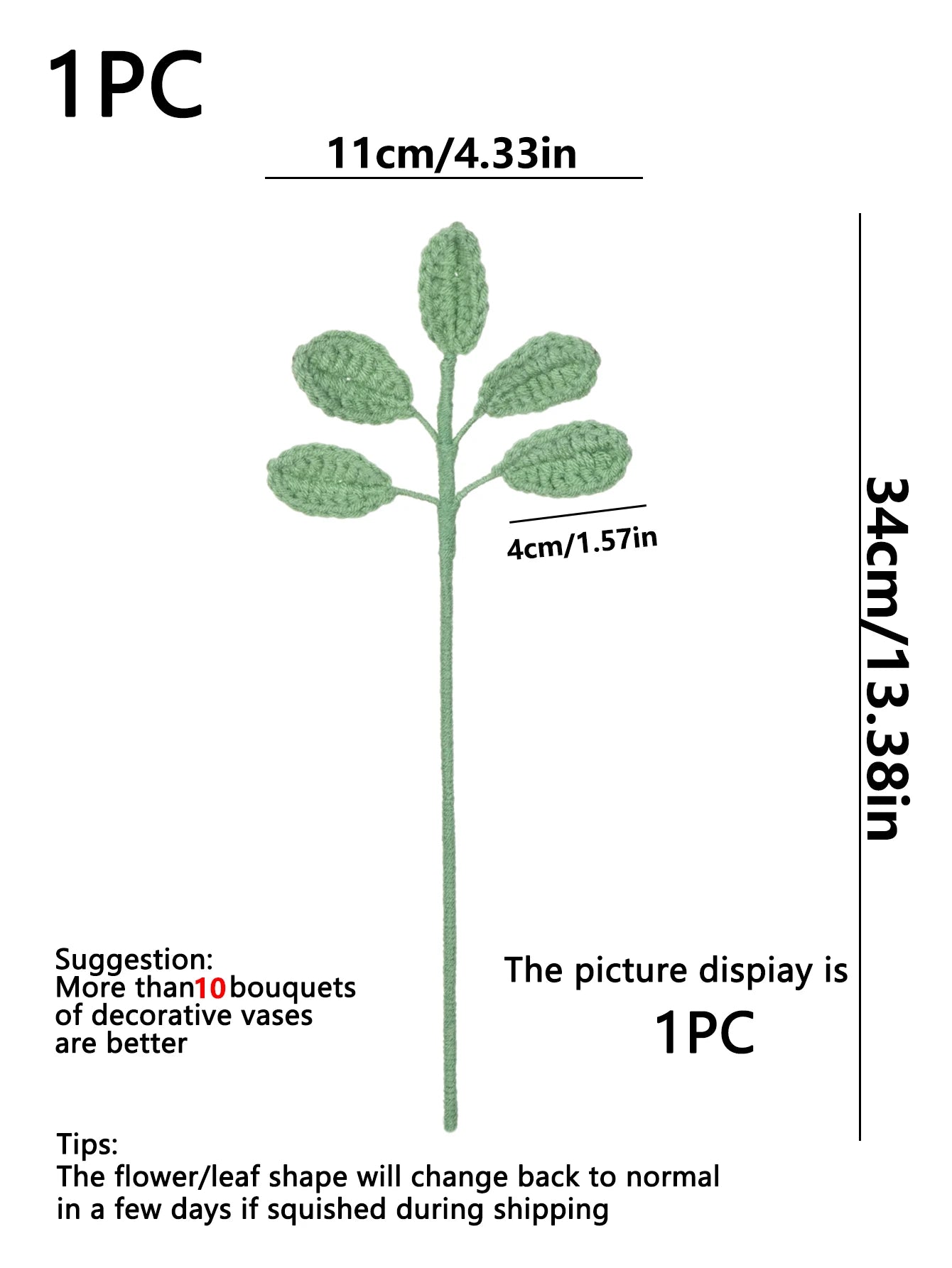 CrochetCreations Single Stem Flowers